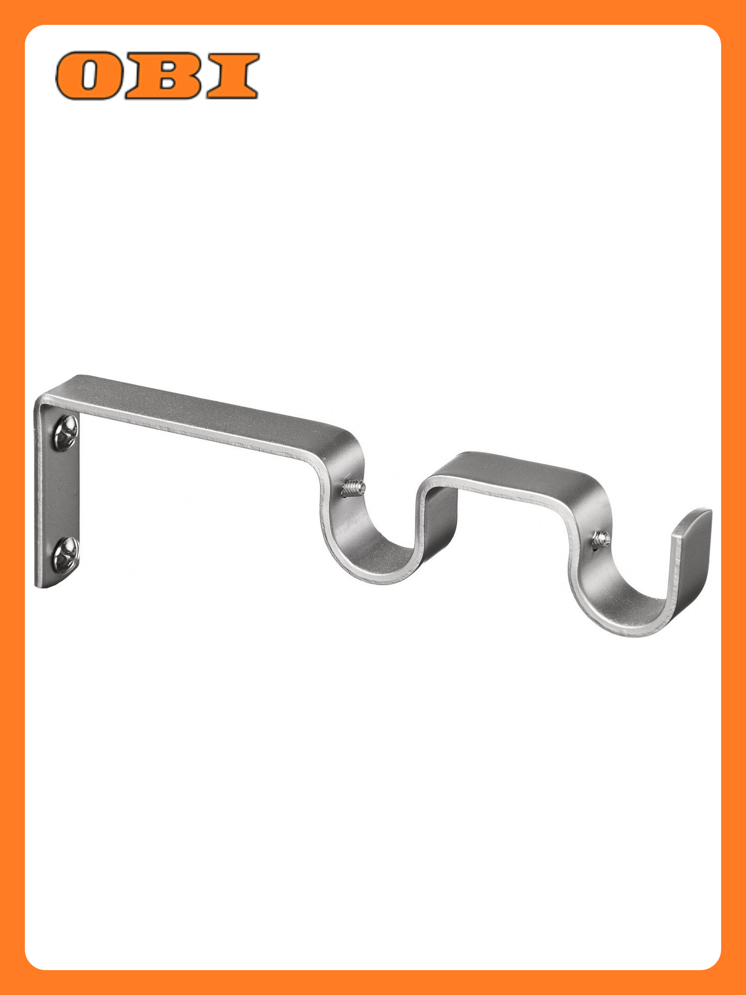 Держатель для карниза 2 ряда HOME ACCESSORY стальной сплав 210 мм 1 шт