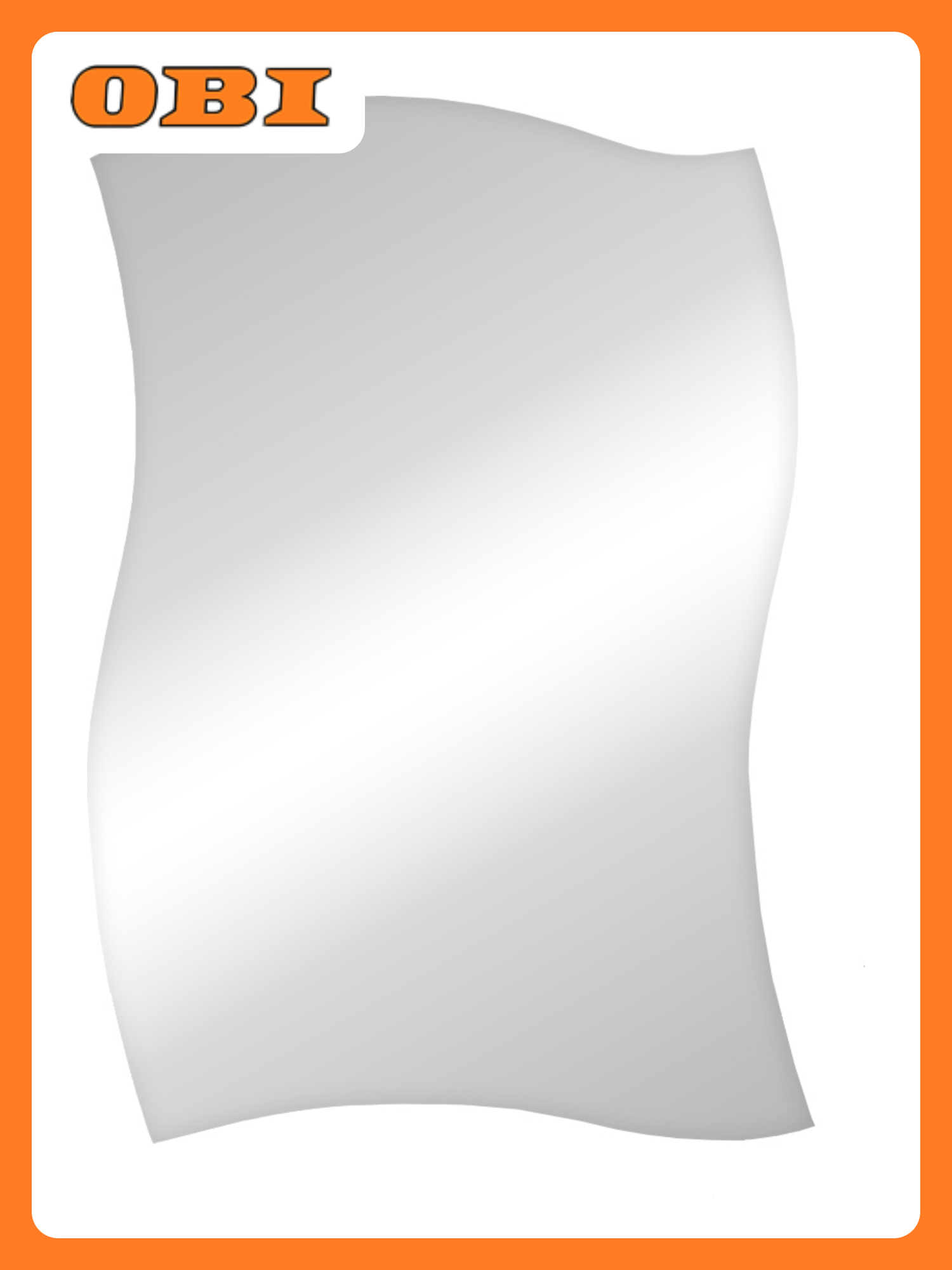 Зеркало "Афина", настенное, без рамы, фигурное, серебристое, 38.5x58 см