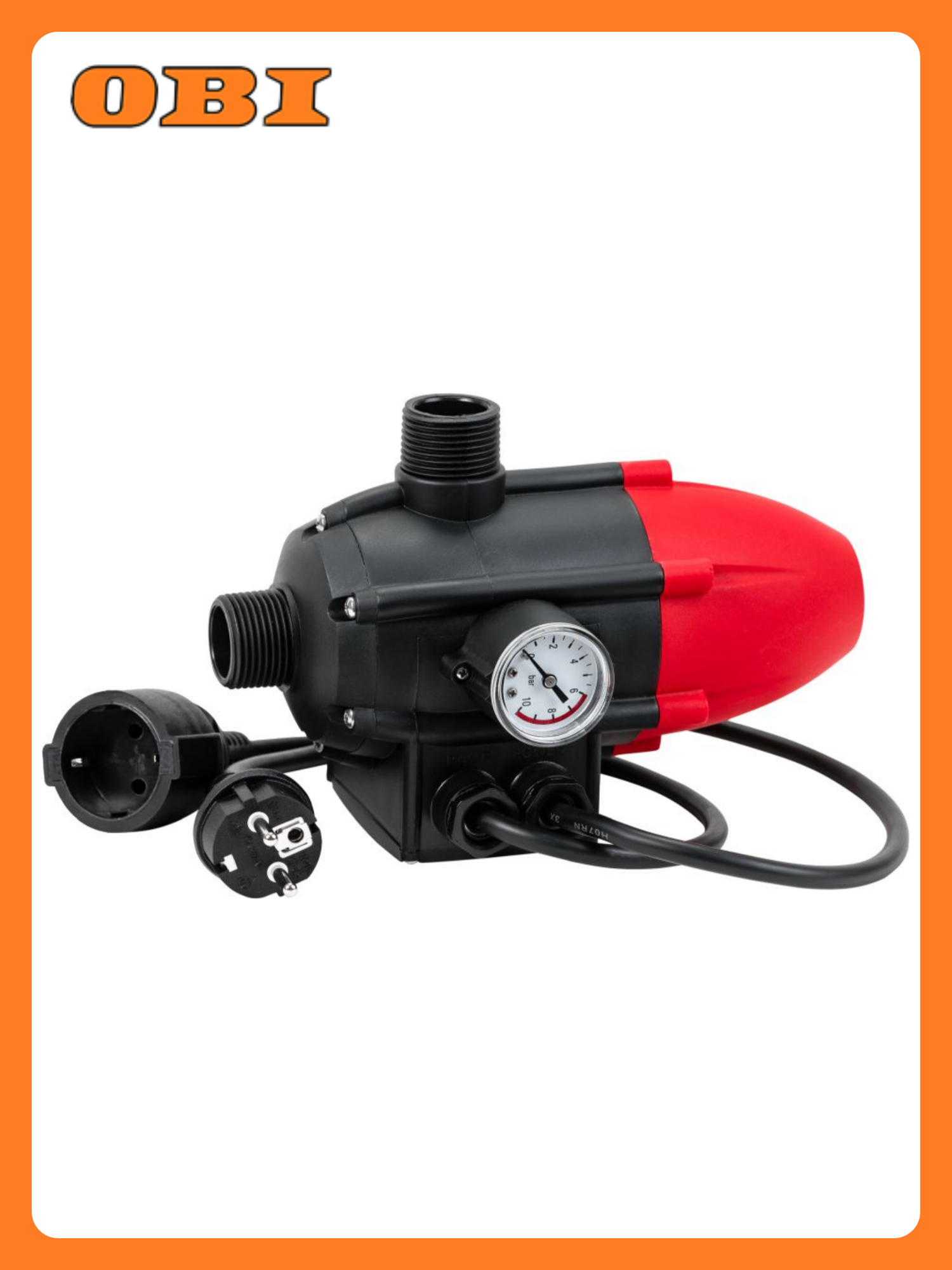 Блок автоматики P.I.T. PHC10-C для насосов 1100Вт IP65 манометр