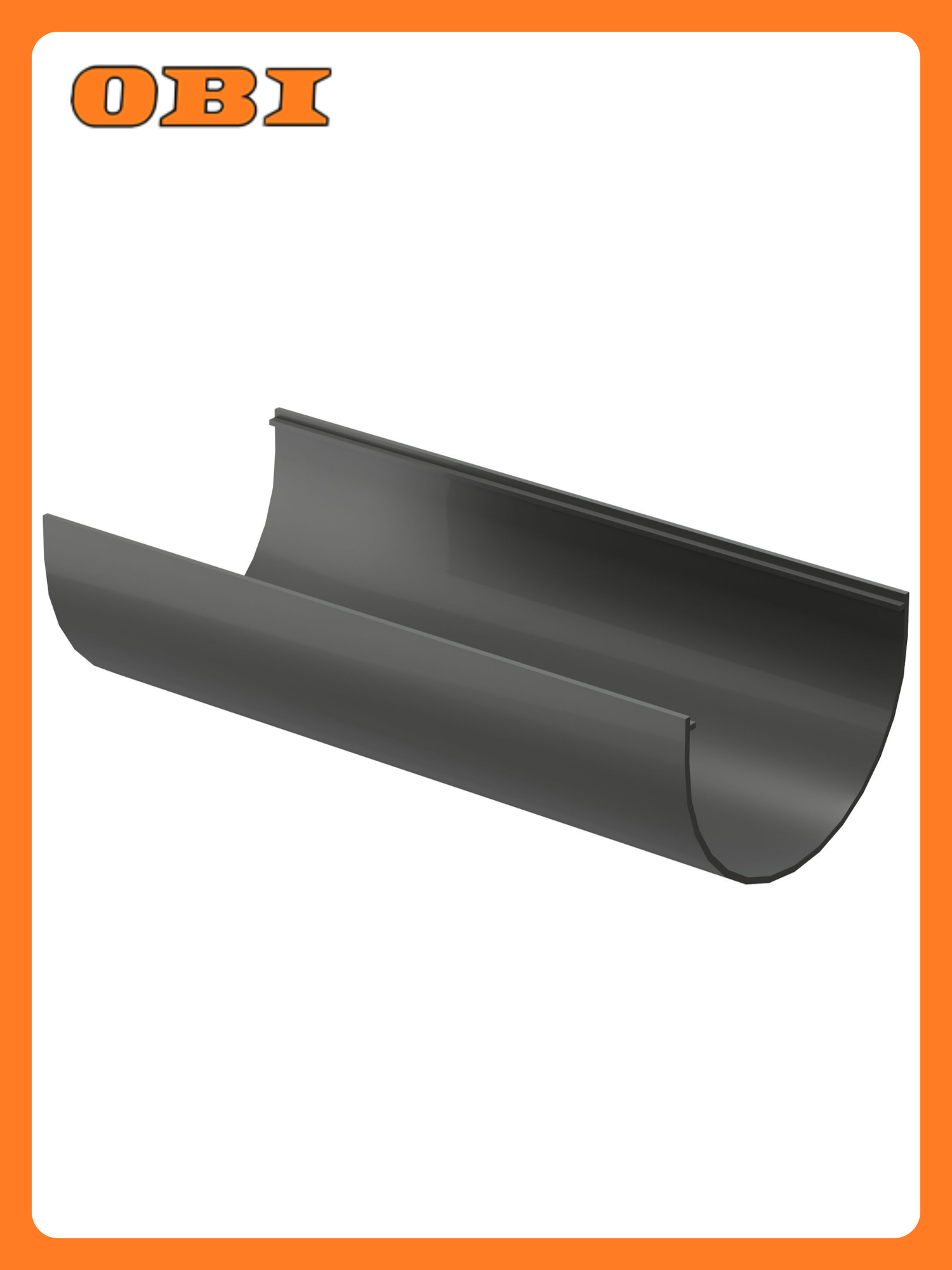 Желоб водосточный DOCKE 3М серый