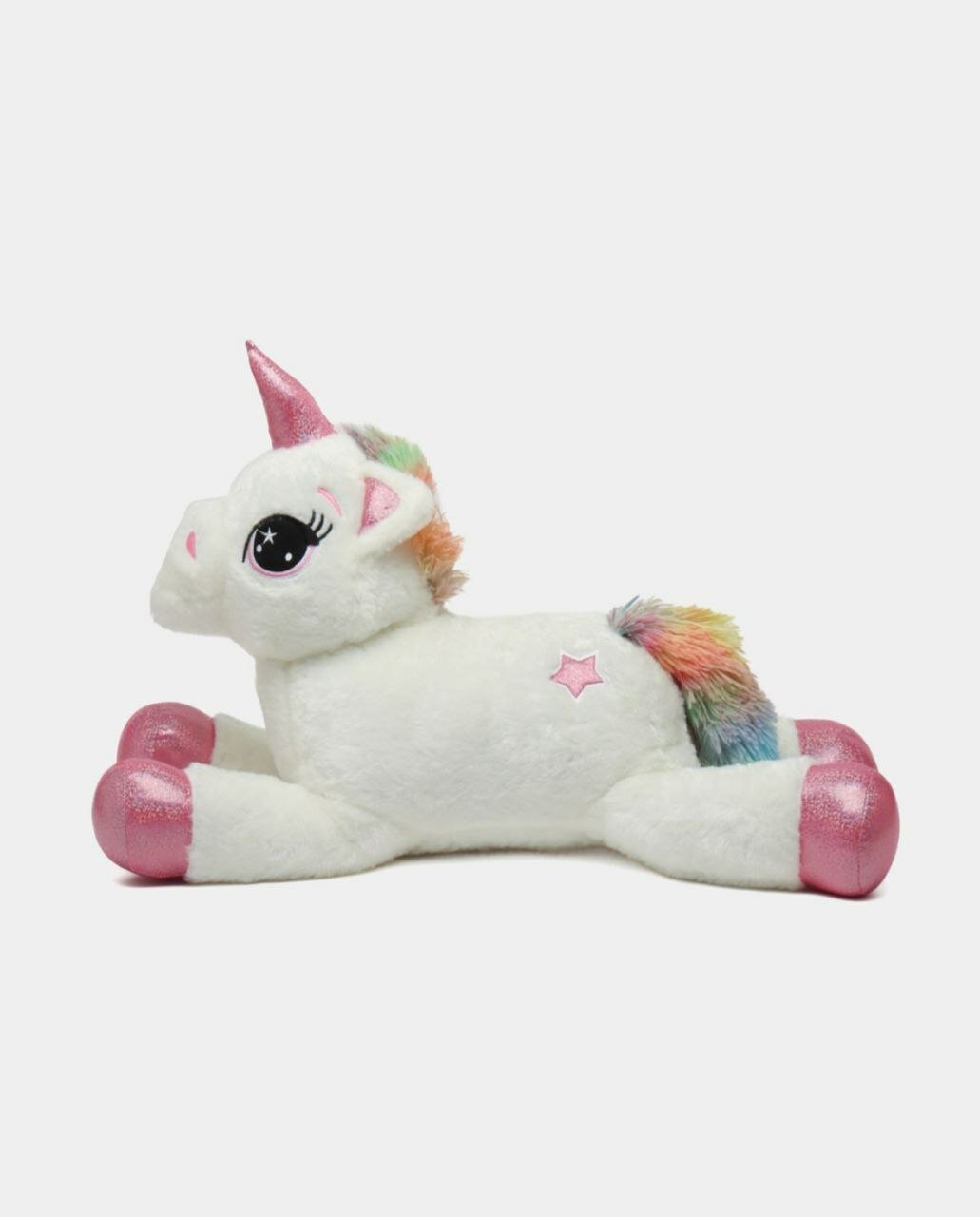 Мягкая игрушка-подушка Active Baby "Единорог", белый, для девочек, 30 см