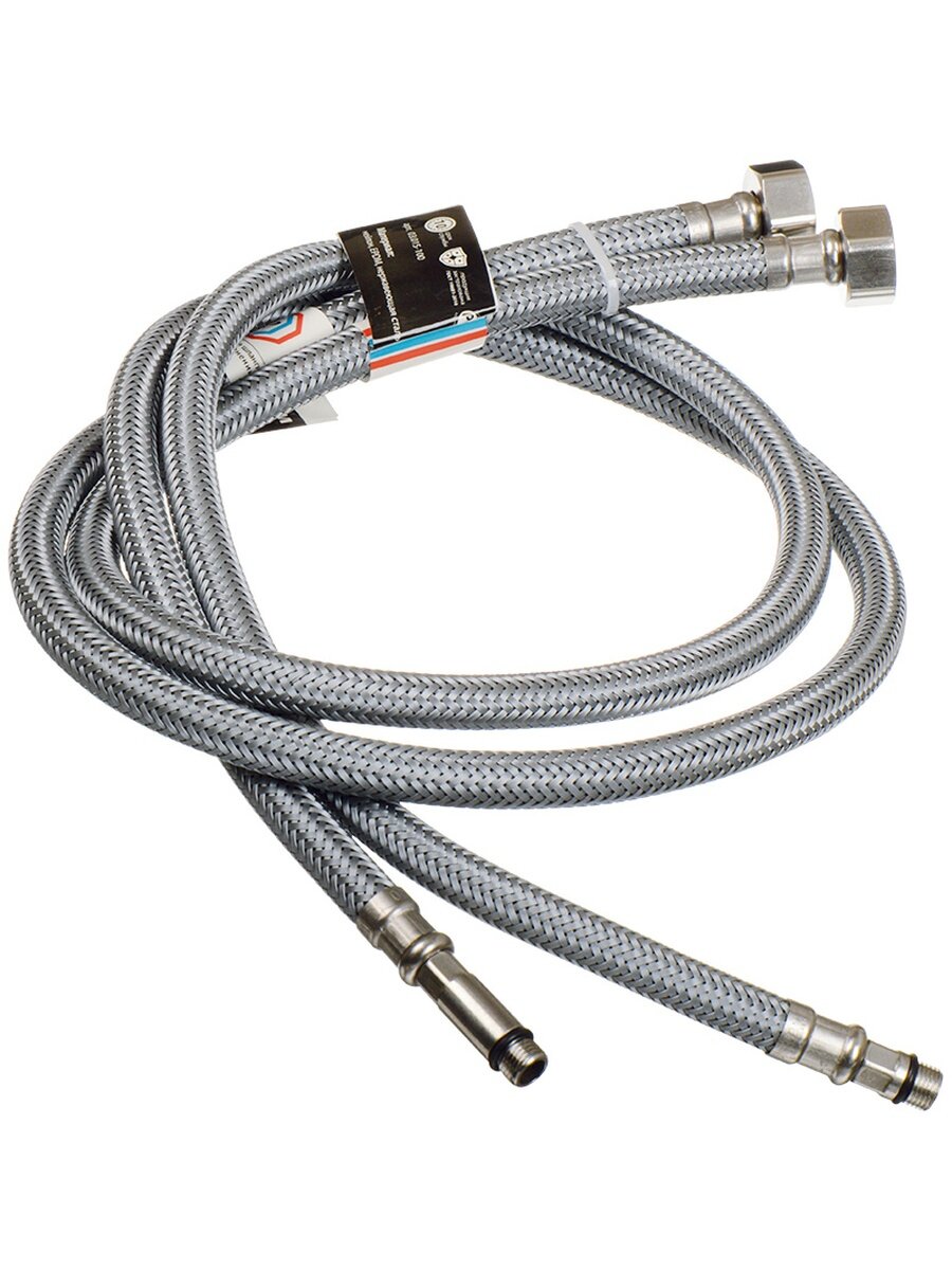 Подводка для смесителя в оплетке нейлон 100см ТР (пара)