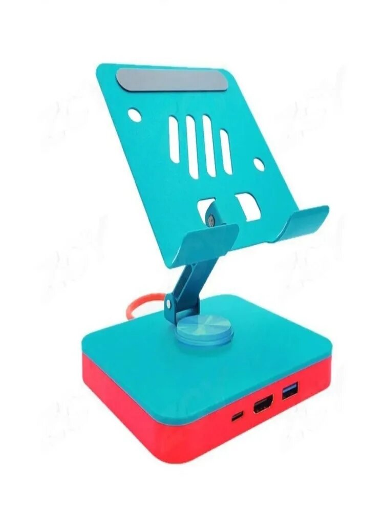 RGEEK Концентратор USB-C 3 В 1 С Регулируемой Подставкой Для Nintendo Switch 1 И 2 - HDMI 2.0 4K 60 Гц, USB 2.0