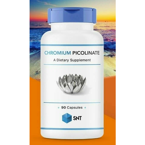 Пиколинат хрома, Chromium Picolinate 200 mcg витамины для женщин, бад для похудения и контроля аппетита, 90 капсул