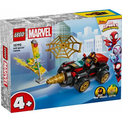 конструктор lego marvel spiderman 76147 ограбление стервятника 93 дет Конструктор LEGO Marvel Spiderman 10792 Jackhammer Vehicle, 58 дет.