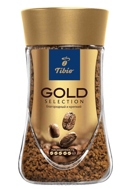 Кофе растворимый Tibio Gold Selection Благородный и крепкий, 95 г
