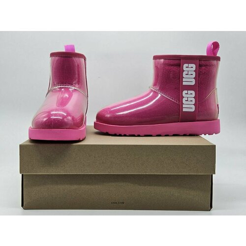 фото Угги ugg classic clear mini, размер 38 eu, розовый