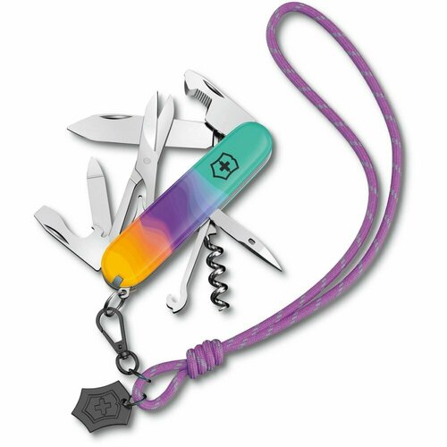 Нож перочинный Victorinox Companion Sydney Style (1.3909. E222) фиолетовый, желтый, зеленый