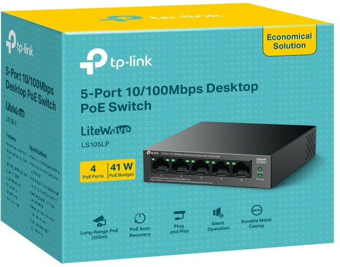 Коммутатор (свитч) TP-Link (LS105LP) — фото 3