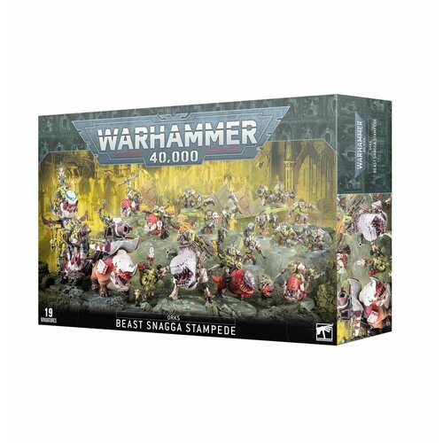 Набор миниатюр для настольной игры Warhammer 40000 - Orks Beast Snagga Stampede