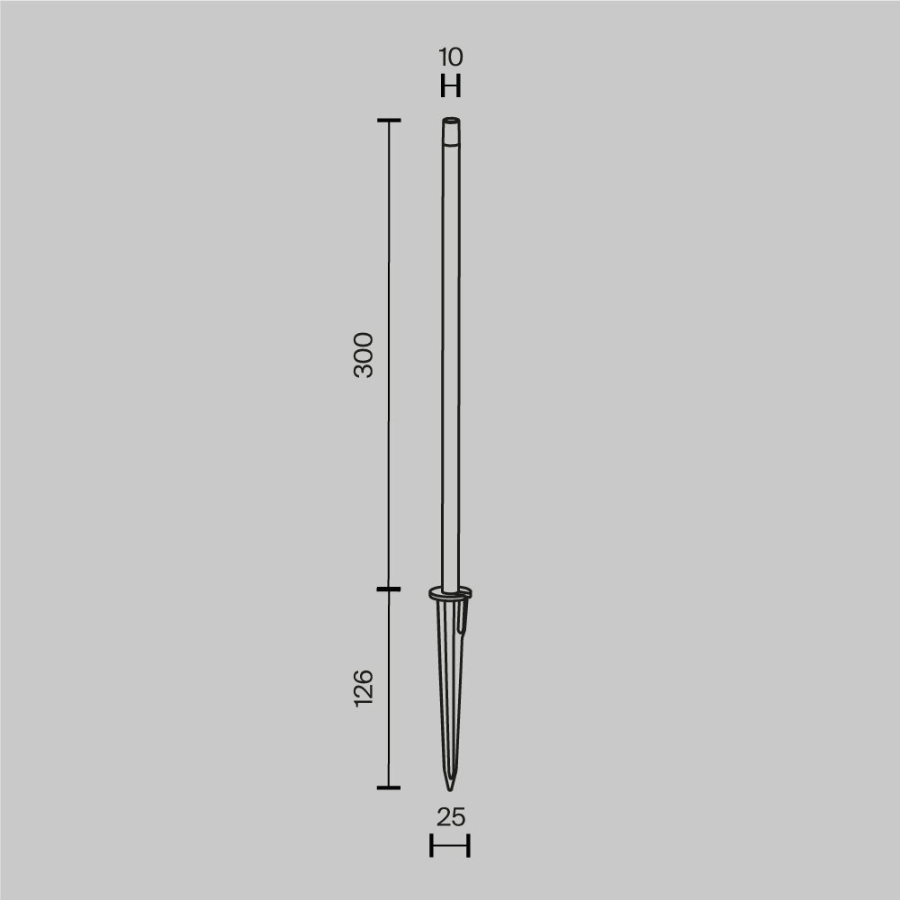 Ландшафтный светильник Spear O441FL-L1GF3K