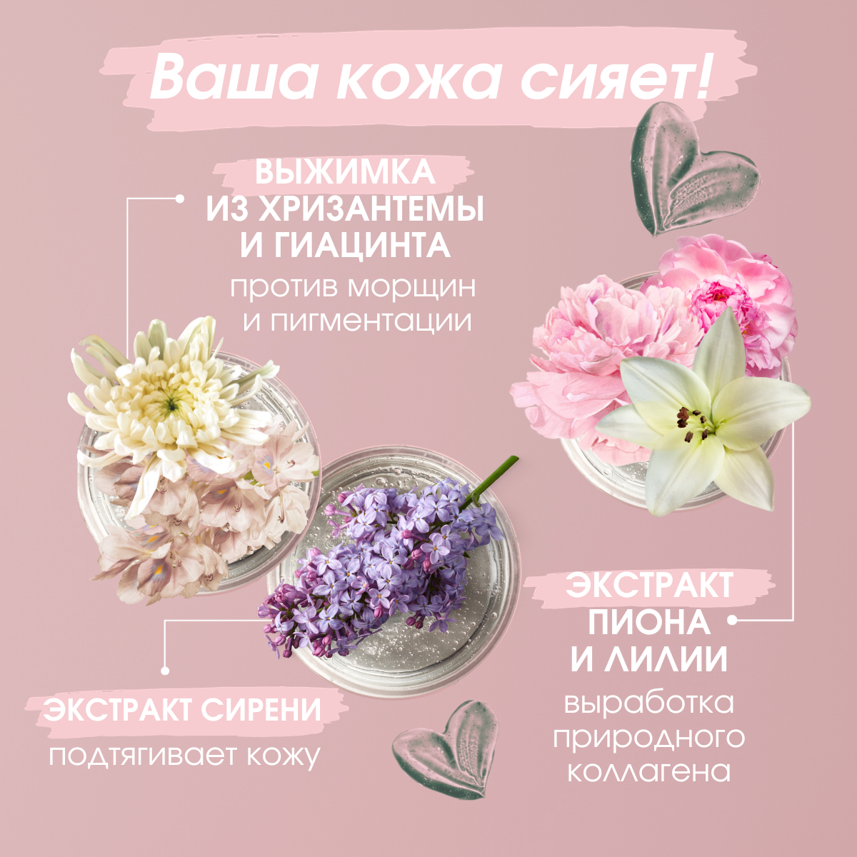 Картинки Масло от морщин лица, шеи, от пигментации ЦВЕТОЧНОЕ. Набор 2 шт. Соффид
