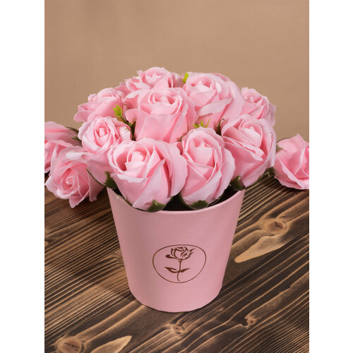 Букеты искусственных цветов Love розовый