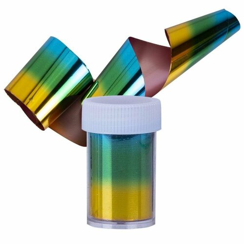 Kristaller Фольга для дизайна ногтей переводная, радуга, 8 штук