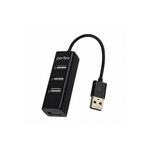 USB Разветвитель PERFEO PF-HYD-6010H, 4 Port Black (PF_A4525) разветвитель usb hub perfeo pf hyd 6010h 4 порта usb 2 0 белый