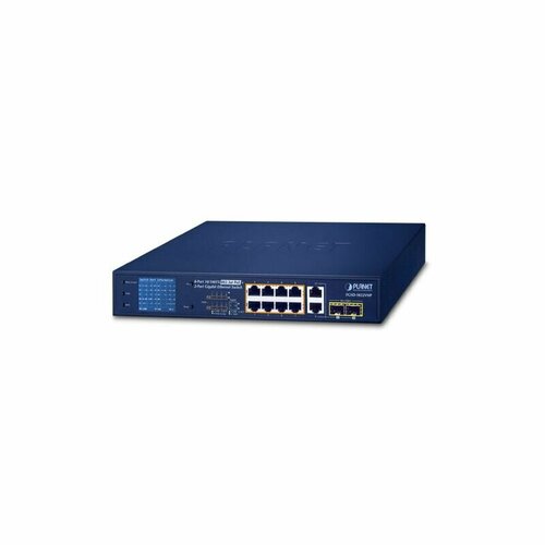 Коммутатор PLANET FGSD-1022VHP 12 port full gigabit poe switch industrial ethernet smart switch 8 poe port ieee 802 3af at 2 rj45 port 2 sfp port