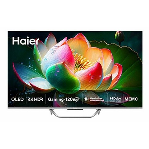 43 Телевизор HAIER Smart TV S4 QLED 4K Ultra HD серый смарт ТВ Android TV 4360000₽