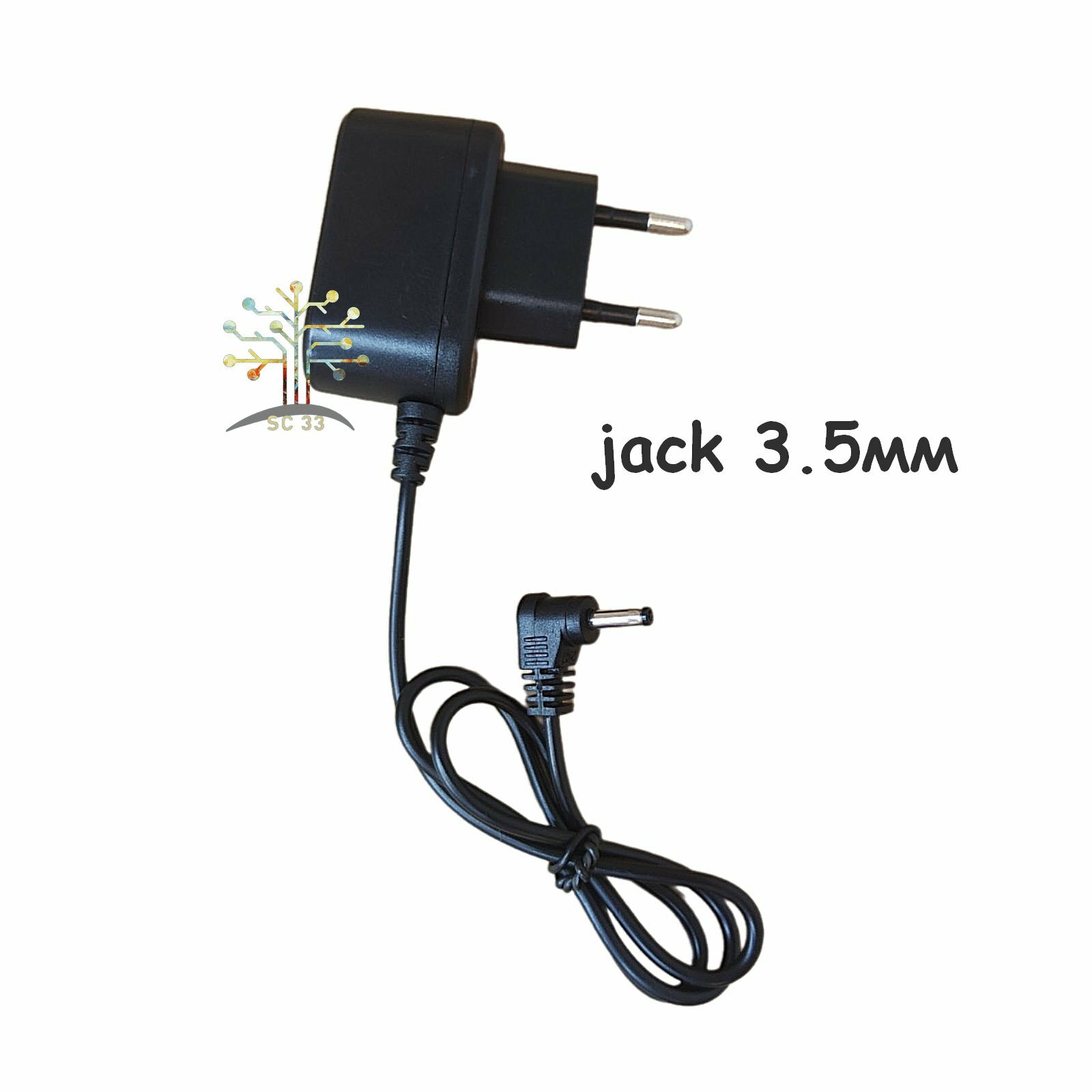 Зарядное устройство для фонарика/Зарядка для фонарей светодиодных 4.2V 0.5 A, Блок питания для аккумуляторов 18650 , Г-образный штекер 3,5/угловой