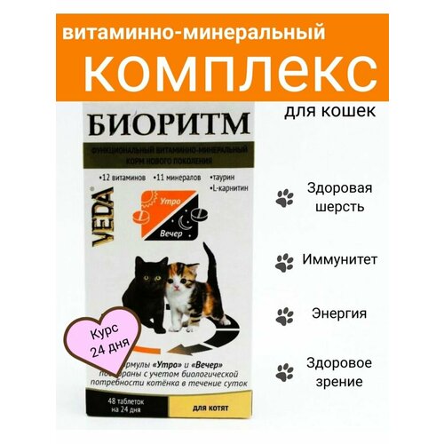 Биоритм витаминно-минеральный комплекс для кошек и котят витаминно минеральный комплекс для беременных и кормящих кошек