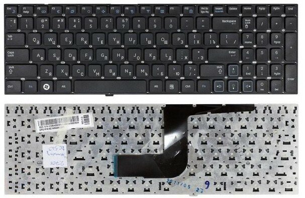 Клавиатура для Samsumg BA75-03025C черная без рамки