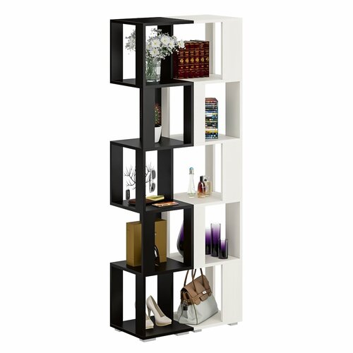 Комплект их 2-х стеллажей СВК СТ цвет венге/дуб лоредо, ШхГхВ 70х35х179 см