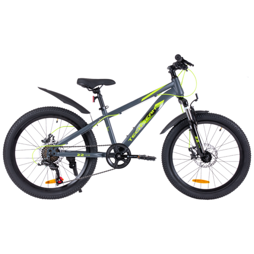 Горный MTB велосипед Tech Team Tenet 24 disc 2024 рама 13 серыйжелтый 21320₽