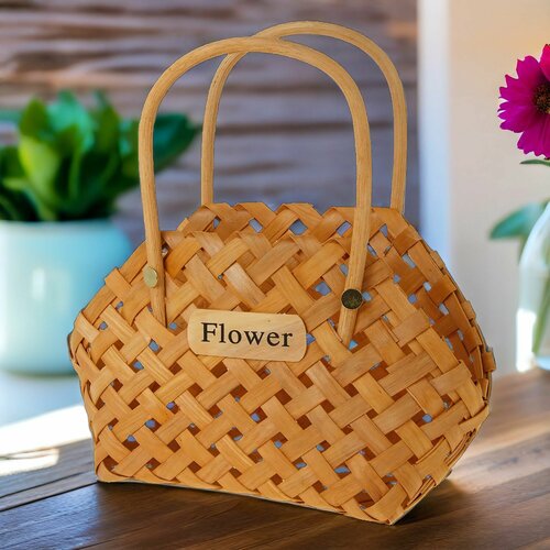 Корзина для хранения плетеная для фруктов овощей цветов 1170₽