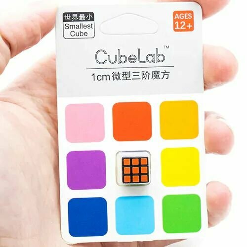 Кубик рубика 1 см Cube Lab 3x3 Mini 1 cm / Мини головоломка кубик рубика magic cube