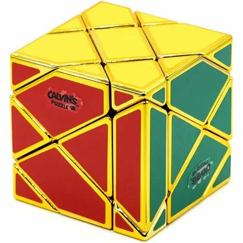 Головоломка / Calvin's Puzzle Super Fisher 3x3x3 Cube Metallized Золотой/ Кубик Рубика головоломка calvin s puzzle super fisher 3x3x3 cube черный кубик рубика