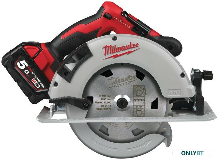 Пила Milwaukee M18 BLCS66-502X 4933464590 (с 2-мя АКБ)