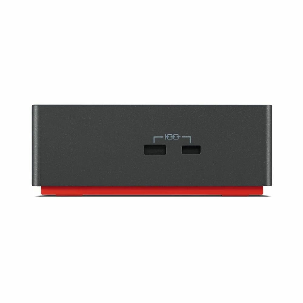 Док-станция Lenovo ThinkPad Universal Thunderbolt 4 Dock, (Thunderbolt, RJ-45, 4xUSB 3.1, USB Type-C, HDMI, 2xDP, Mini jack). 135Вт Черный 40B00135CN - фото №9