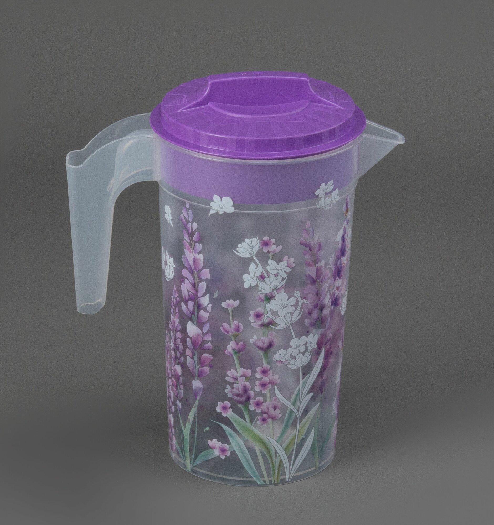 фото Кувшин пластиковый с крышкой 1,2 л Lavender