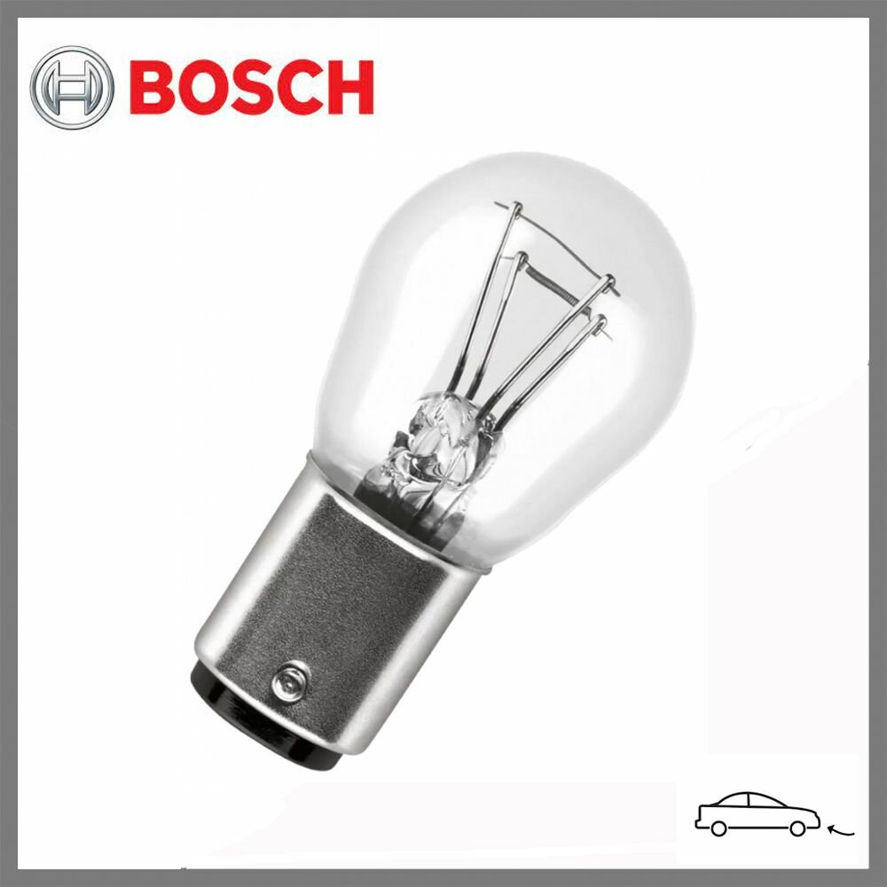 Лампа накаливания сигнальная BOSCH 1987302202 P21/5W BAY15s Pure light 12V 21/5W