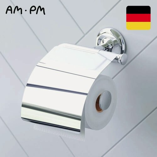 Изображение товара Держатель для туалетной бумаги AM.PM Like A80341500, с крышкой, хром