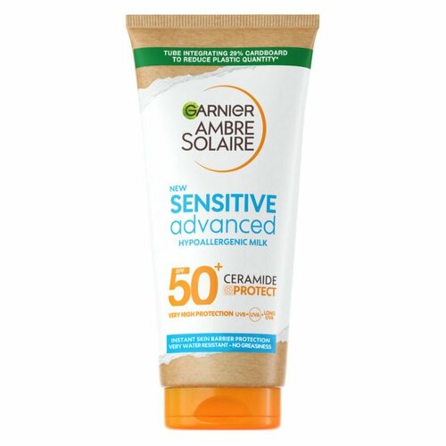 Garnier Ambre Solair SPF 50+, гипоаллергенное солнцезащитное молочко, 175мл