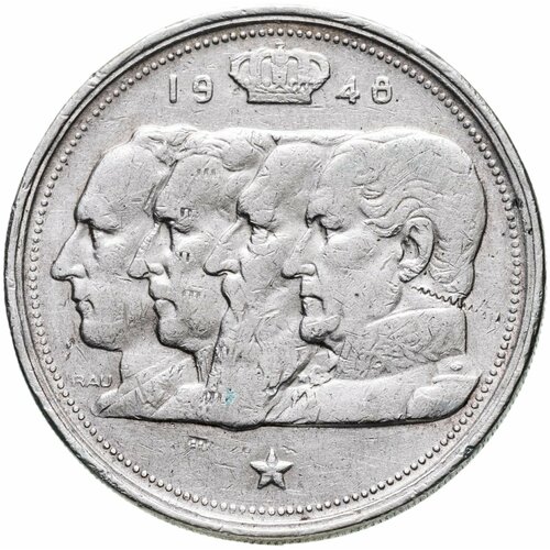 Бельгия 100 франков (francs) 1948 Надпись на голландском - 'BELGIE' Монетное отношение аверс/реверс (180°) клуб нумизмат монета 20 франков швейцарии 2006 года серебро 100 лет почтовому автобусу