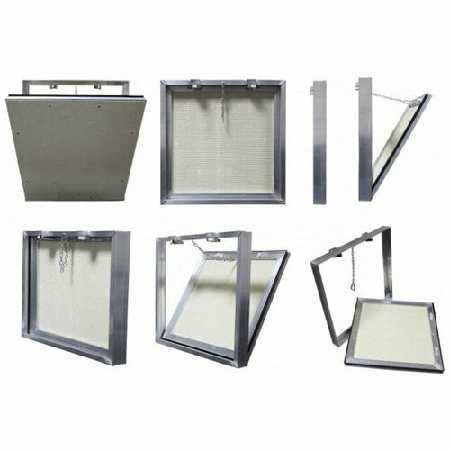 Люк ревизионный под плитку ore д 300х300мм алюминий съемный 9597₽