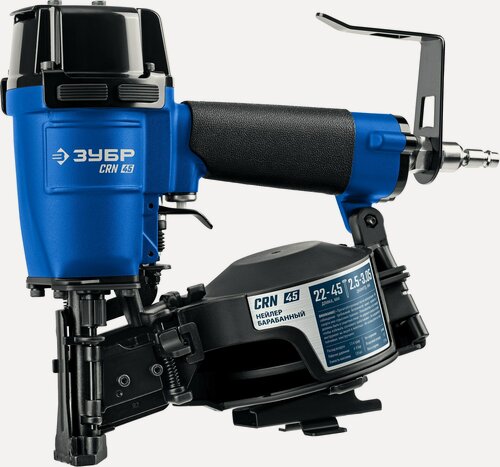 Изображение товара Пневматический нейлер для барабанных гвоздей ЗУБР CRN-45 (22-45мм) 31920