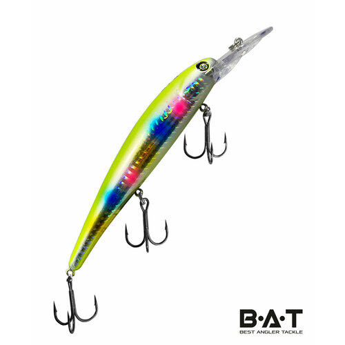 Троллинговый воблер BAT Hachiro (V) 120 mm; 19 g; 3.5-4 m/Bandit Walley/ для ловли судака и щуки