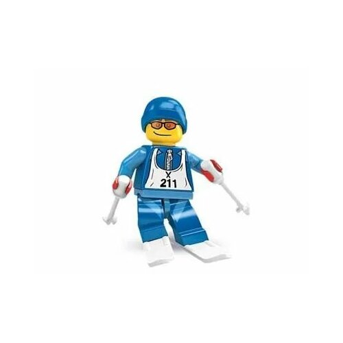 Минифигурка LEGO Minifigures 8684 Series 2 Skier col02-12