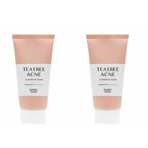 HAPPY BATH Пенка для лица очищающая с экстрактом чайного дерева и гамамелиса 150 мл 2 шт 2726₽