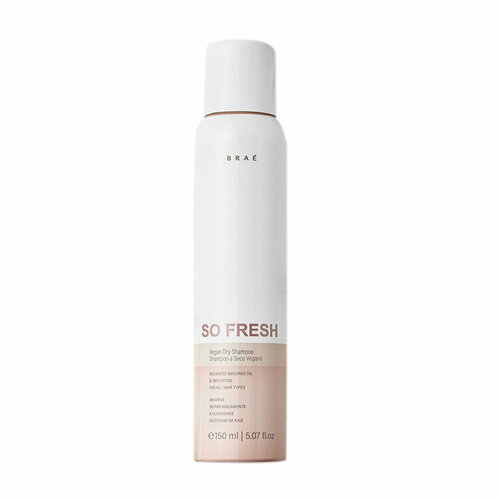 Сухой шампунь 150 мл BRAE So Fresh Dry Shampoo 150 мл hair company professional сухой шампунь для волос dry shampoo with fresh fragrance придающий объем тонким волосам 150 мл