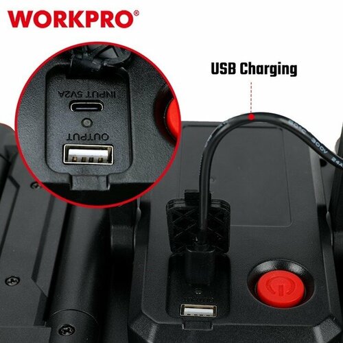 Фонарь-прожектор 3 режима Workpro WP352005 6610₽