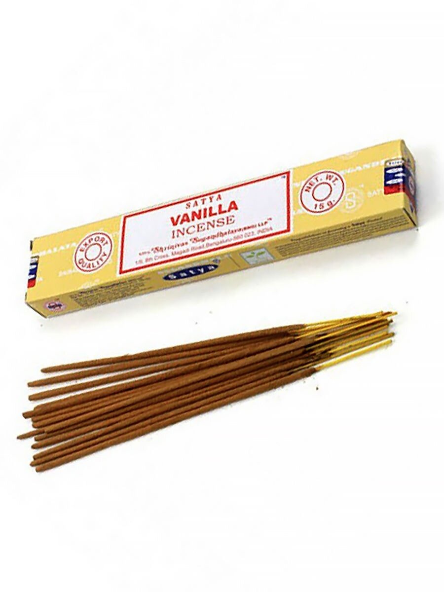 Благовония Satya Vanilla (Ваниль) 15г., 12 палочек