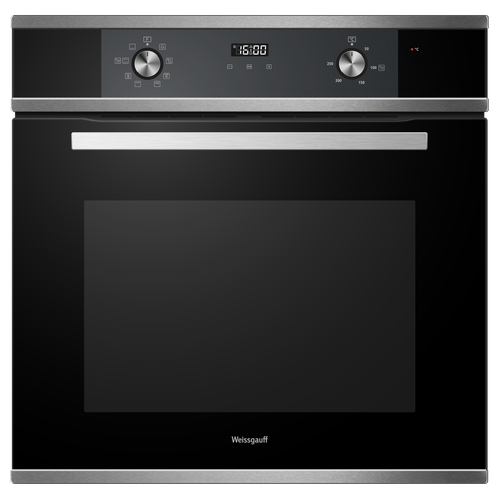 Духовой шкаф Weissgauff EOM 388 PDX Steam Clean турбогриль с конвекцией 3 года гарантии утапливаемые рукоятки PIPO конвекция гидролизная очистка 2571000₽