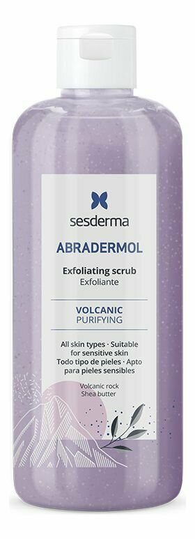 Sesderma ABRADERMOL VOLCANIC exfoliating scrub - Отшелушивающий крем - скраб для тела, 250 мл