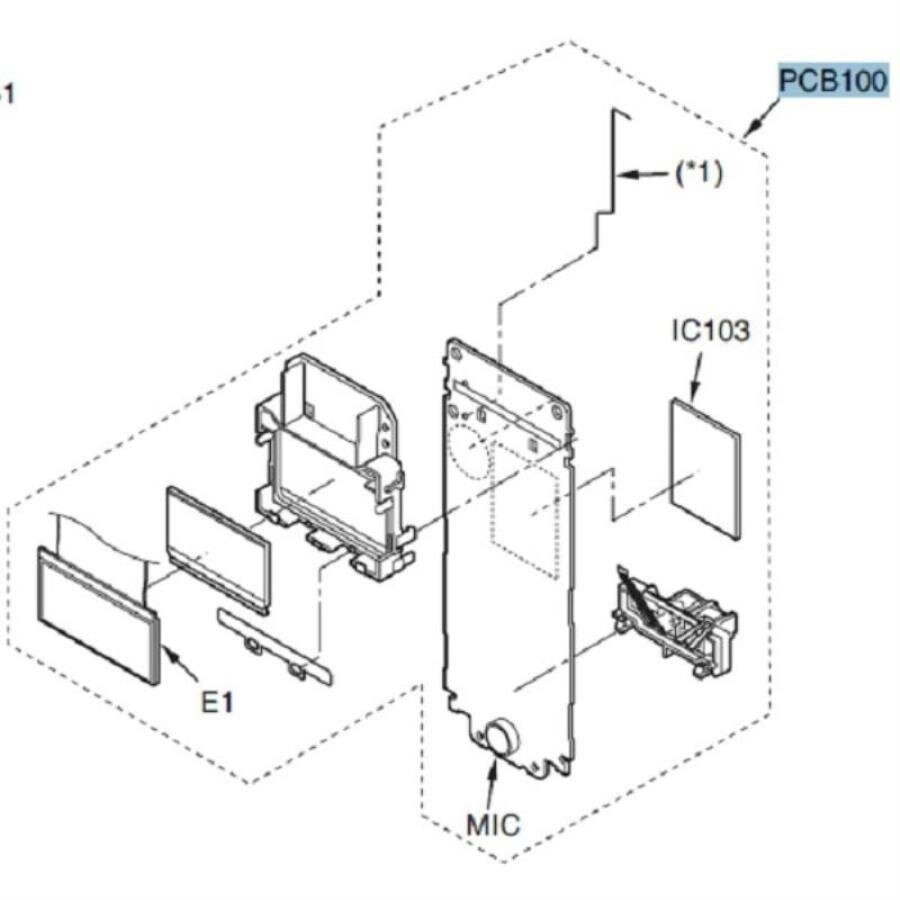 Panasonic PNWPGA131RUR плата с компонентами для радиотелефона KX-TG1311 1312 1313 1314 KX-TG1401