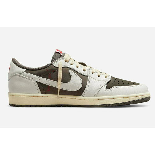 Кроссовки NIKE, размер 41, белый, коричневый кроссовки nike air jordan 1 low og черный голубой бежевый