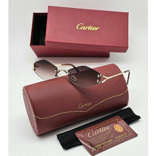 Солнцезащитные очки Cartier, золотой