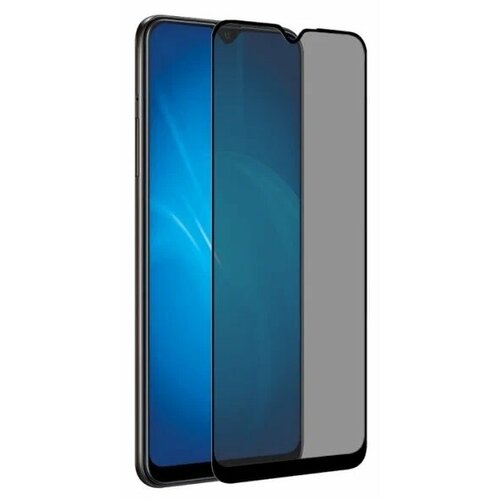 закаленное стекло 3d с цветной рамкой fullscreen для samsung galaxy s10 lite df scolor 64 black Закаленное стекло DF для Samsung Galaxy A02 / A02S / A03s Anti-Spy Fullscreen Fullglue Black Frame sAntiSpy-06